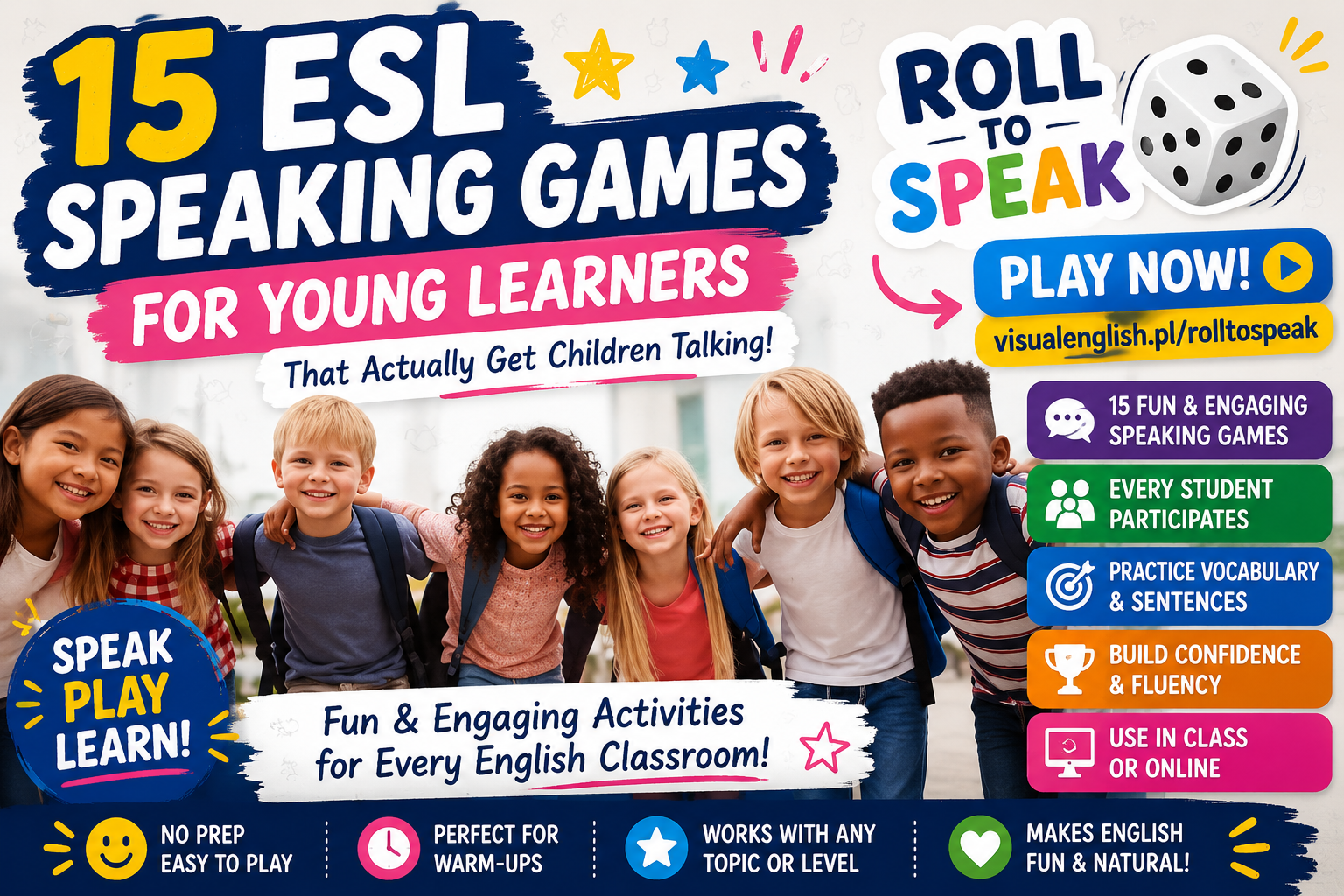 15 ESL Speaking Games for Young Learners That Actually Get Children Talking (2026)