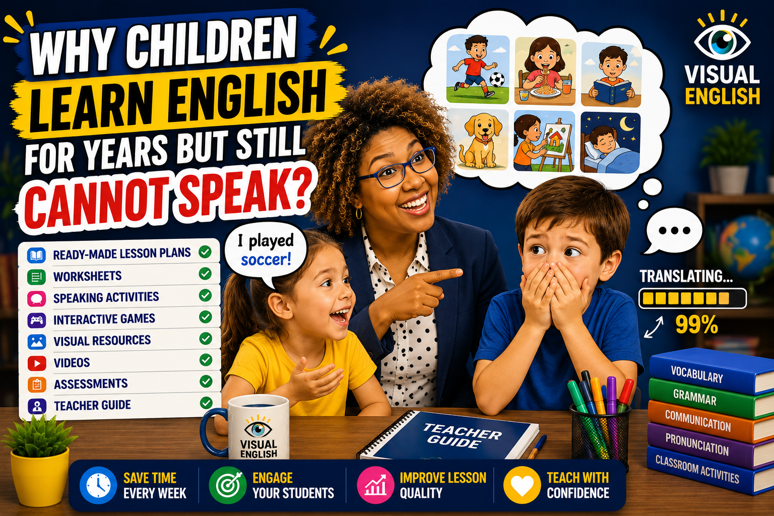 Why Children Learn English for Years But Still Cannot Speak