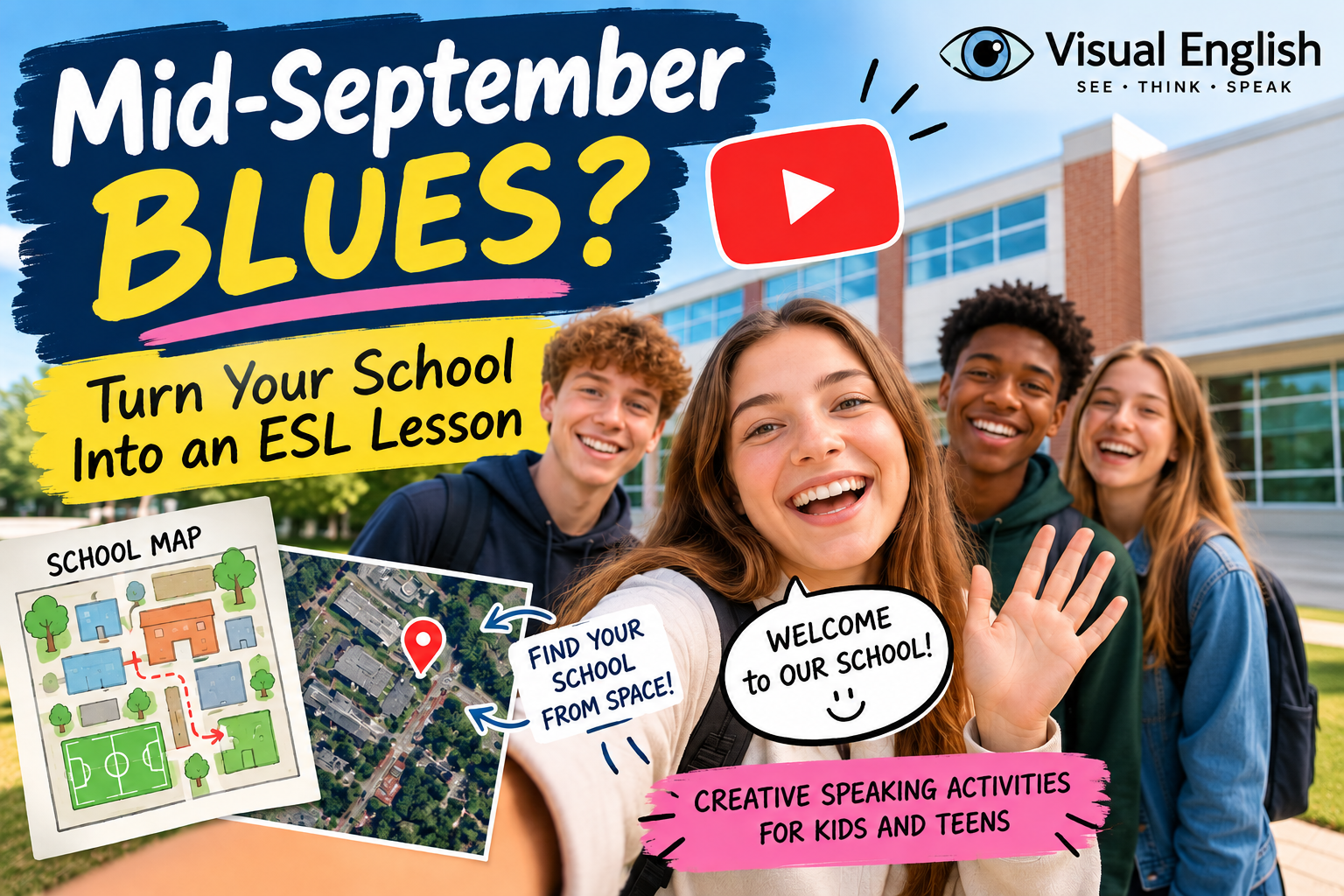 Mid-September Blues? Turn Your School Into an ESL Lesson