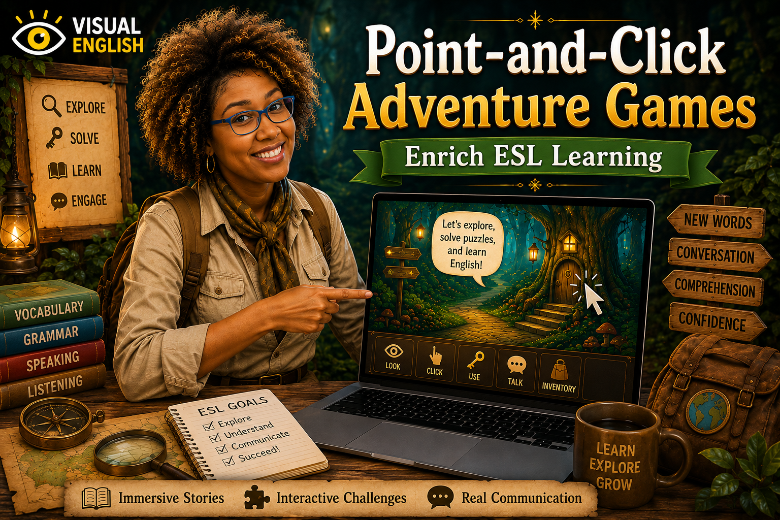 How Point-and-Click Adventure Games Enrich ESL Learning